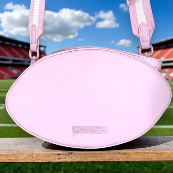 Betsey Johnson Sequin Football Shoulder Crossbody Bag "XOTEAM" - New - Picture 2 of 10